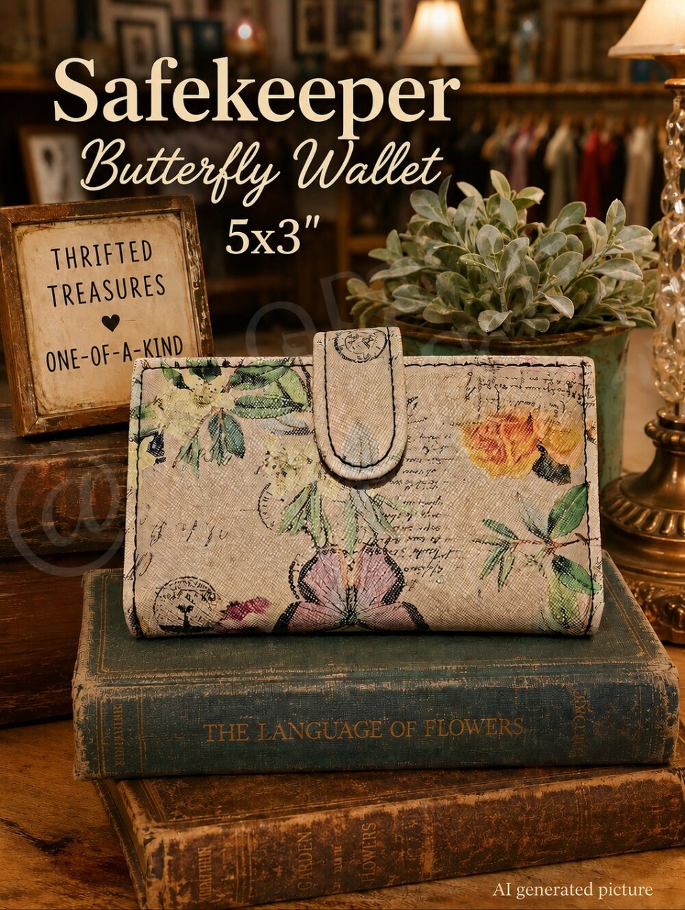 Safekeeper Butterfly Wallet 5x3"